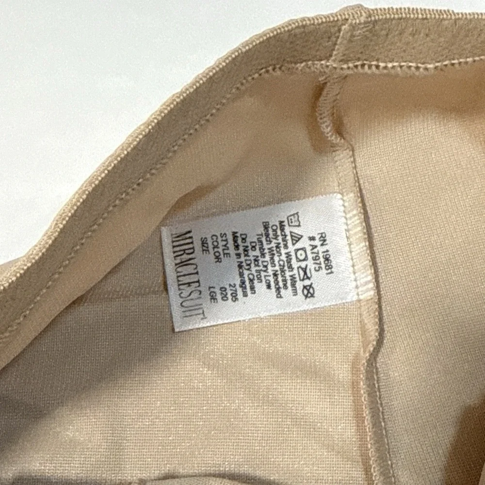 MIRACLESUIT Nude Extra Firm Control‎ Hi Waist Brief Panty NEW Womens Sz L LG